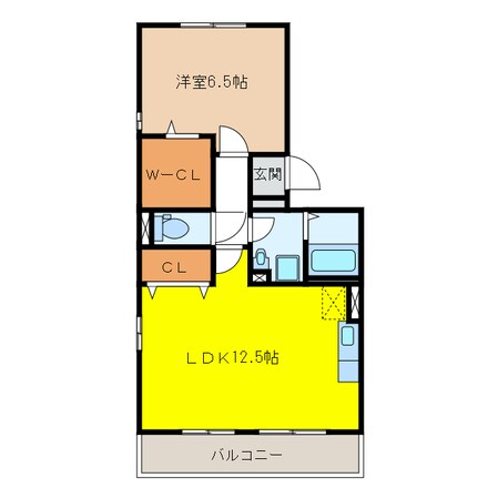 ウエストビレッジの物件間取画像